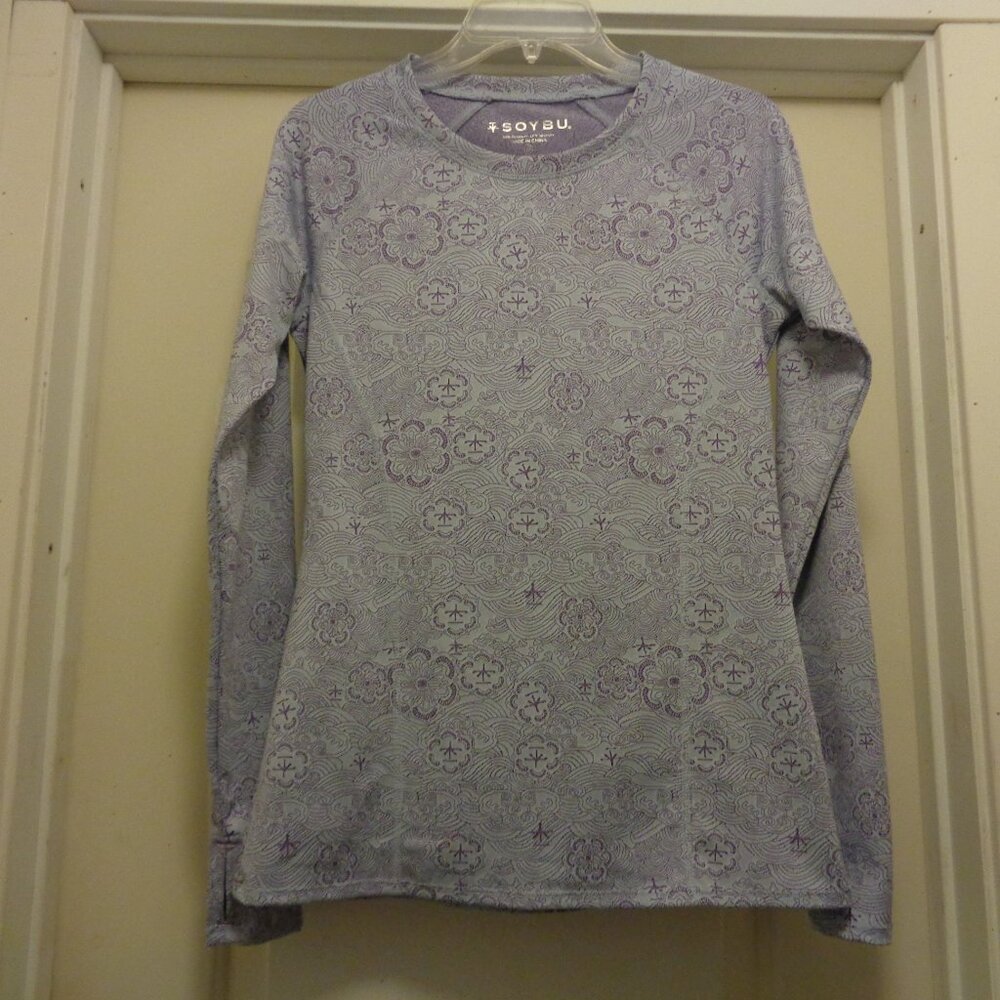 JAPANESE  KAWAII LAVENDER LACE LOOK STRETCHY SPORTS GIRL TOP BY SOYBU